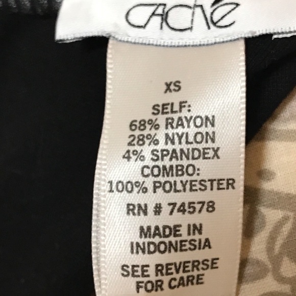 Cache Black Peplum Tank Top Vegan Leather Trim - Picture 5 of 5